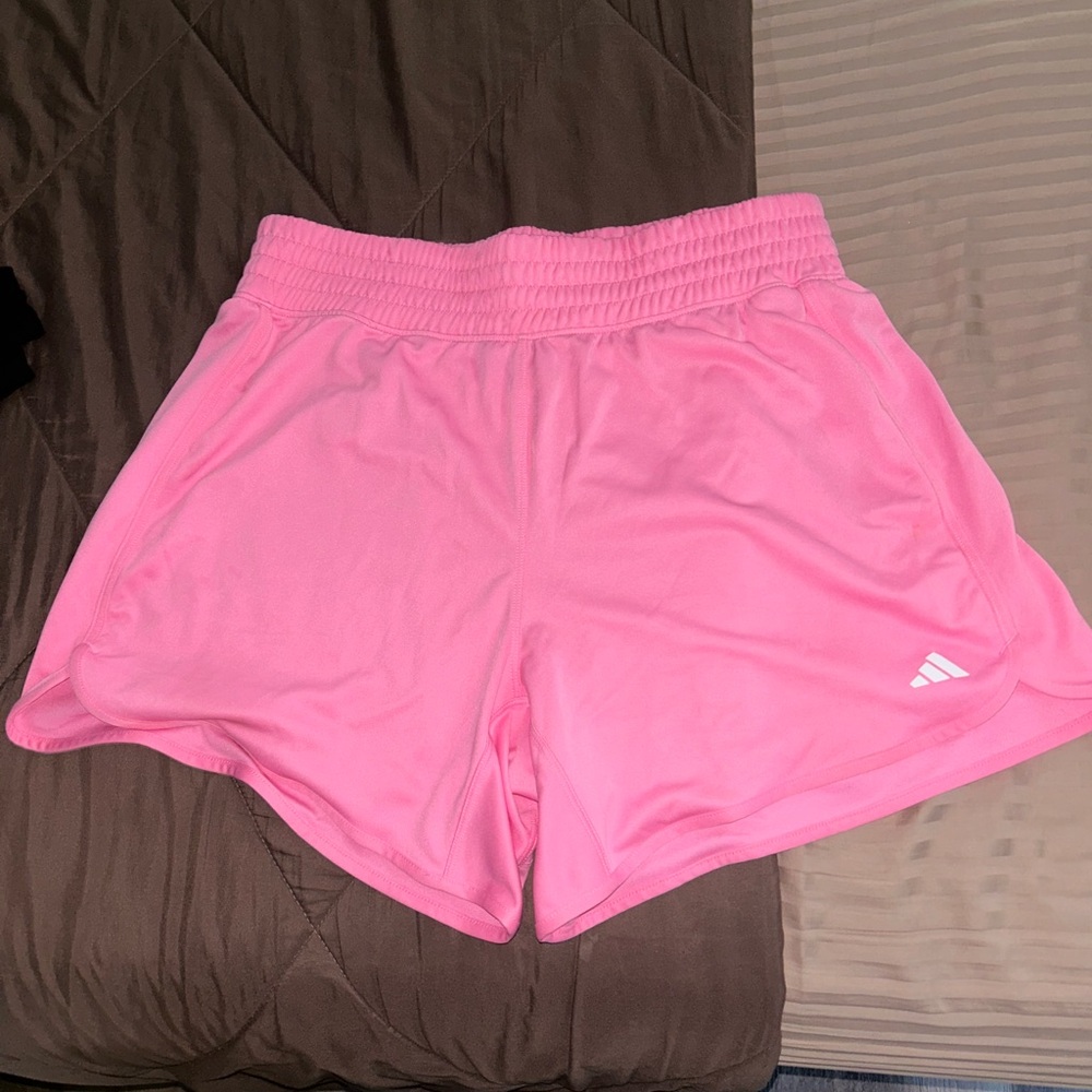 Pink adidas shorts